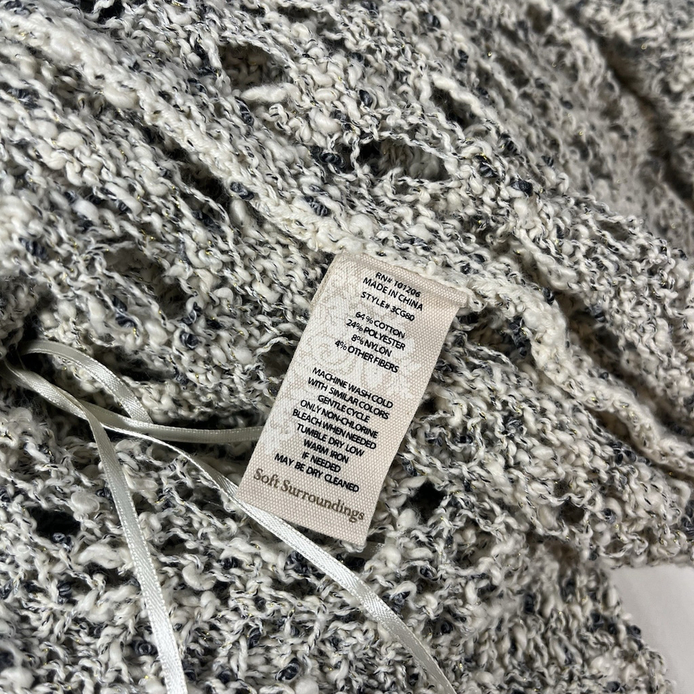 Soft Surroundings Long Sleeve Knitted Cardigan Sweater Womens Sz PS Petite Small - Picture 8 of 11